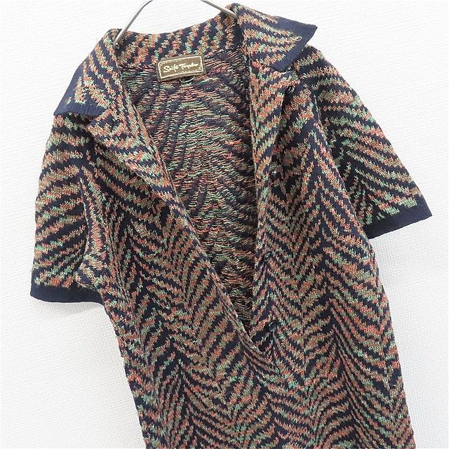 斉藤都世子 サイトウトヨコ ニット ワンピース ロングワンピース 総柄