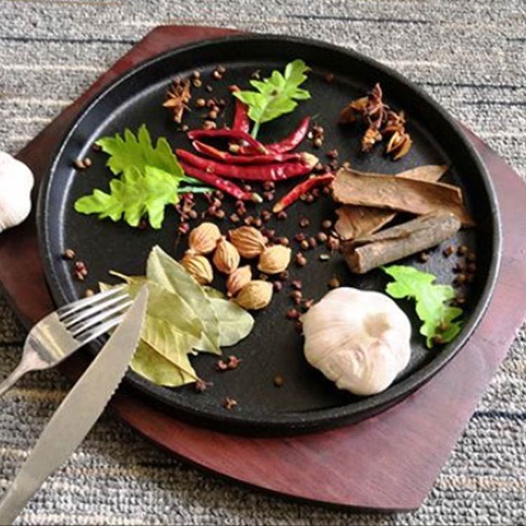 業務用ステーキカバー銅槌目楕円鉄板焼グリドル店舗用 銅製アウトドアキャンプBBQ 業務用ステーキカバー銅槌目楕 鉄板焼グリドル 用 銅製