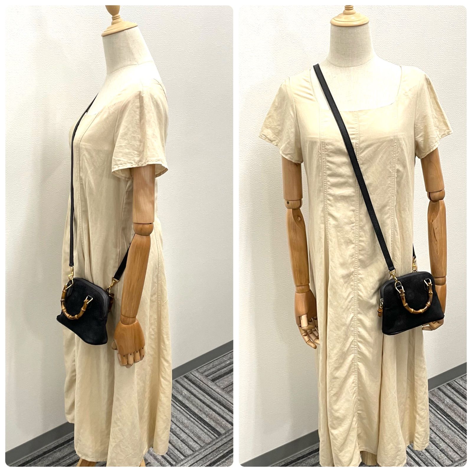 極美品✨GUCCI グッチ バンブー 2way スエード ショルダーバッグ GUCCI グッチ バンブー スエード ショルダーバッグ ハンドバッグ