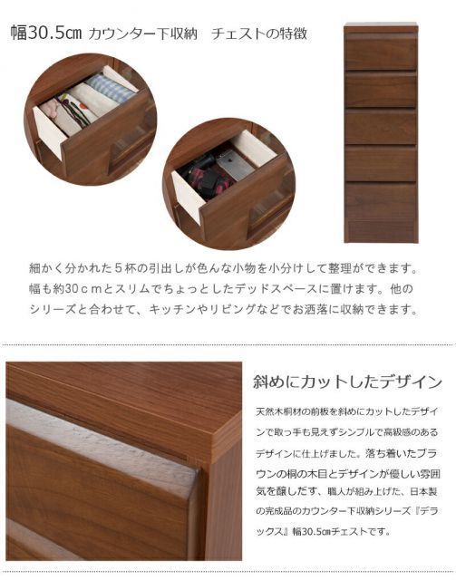 カウンター下収納30ﾁｪｽﾄ