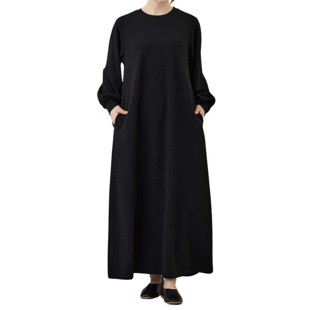 Color ブラック_Size Free Size Long evene レディース ロング ワンピース ブラックコーデ 低身長向け 高身長向け 丈展開あり ブラック long