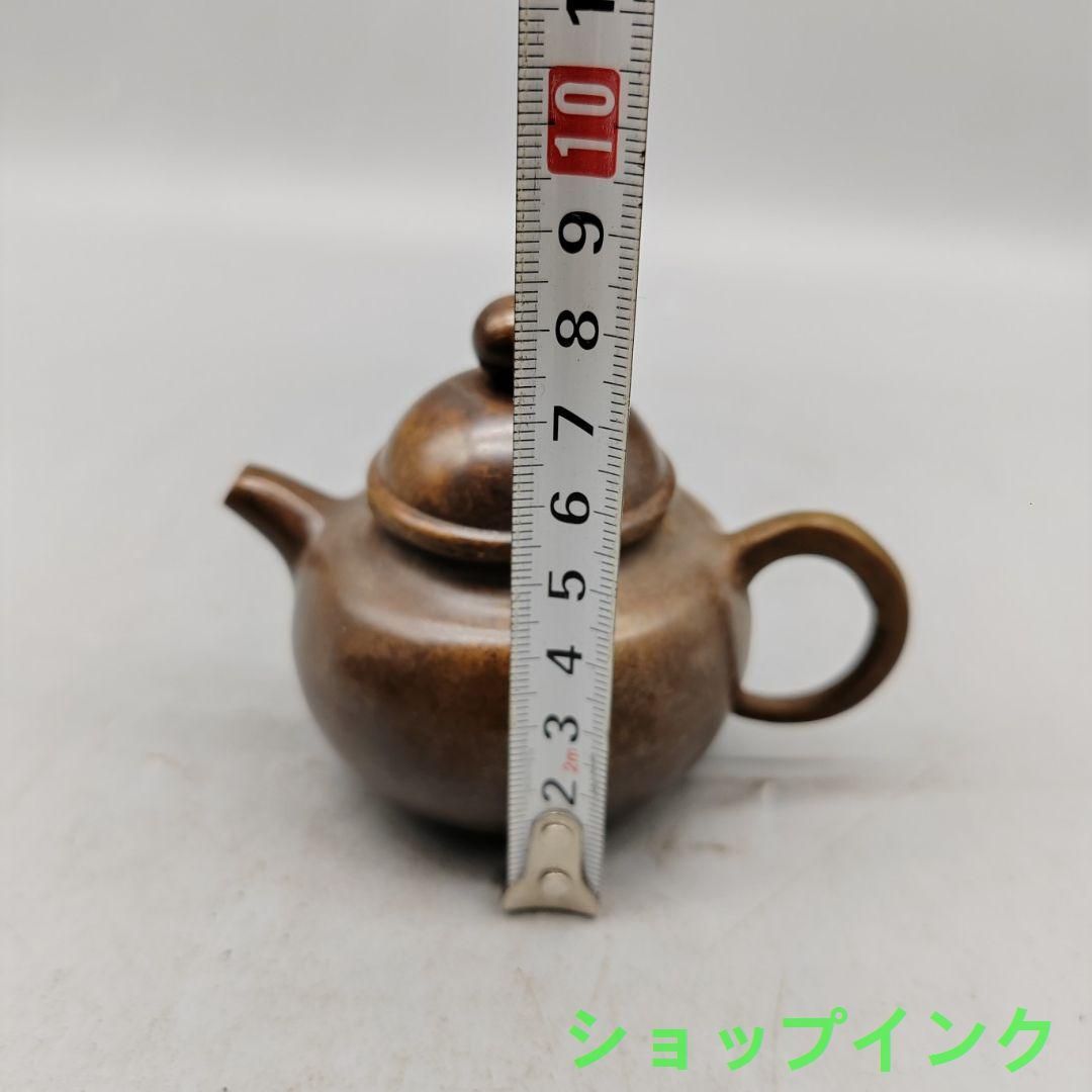 銅器 茶壺 小茶壺 茶道具 煎茶器 工芸品 置物 - メルカリ