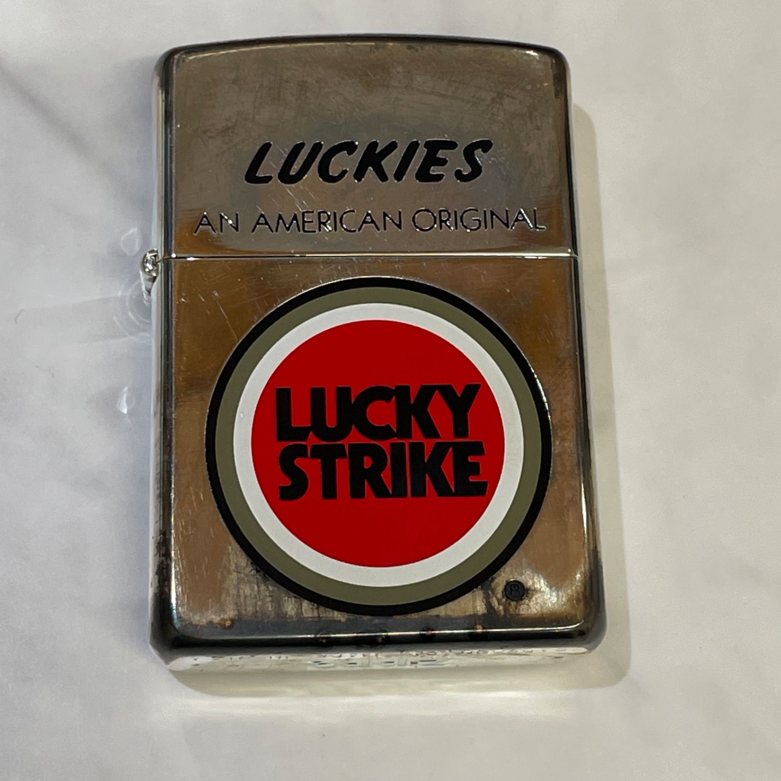 ■ZIPPO ラッキーストライク LUCKY STRIKE ジッポ― ライター 動作未確認 A25-460