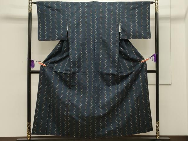 平和屋着物□上質な紬 十字絣 正絹 逸品 CAAQ9949oy - メルカリ 