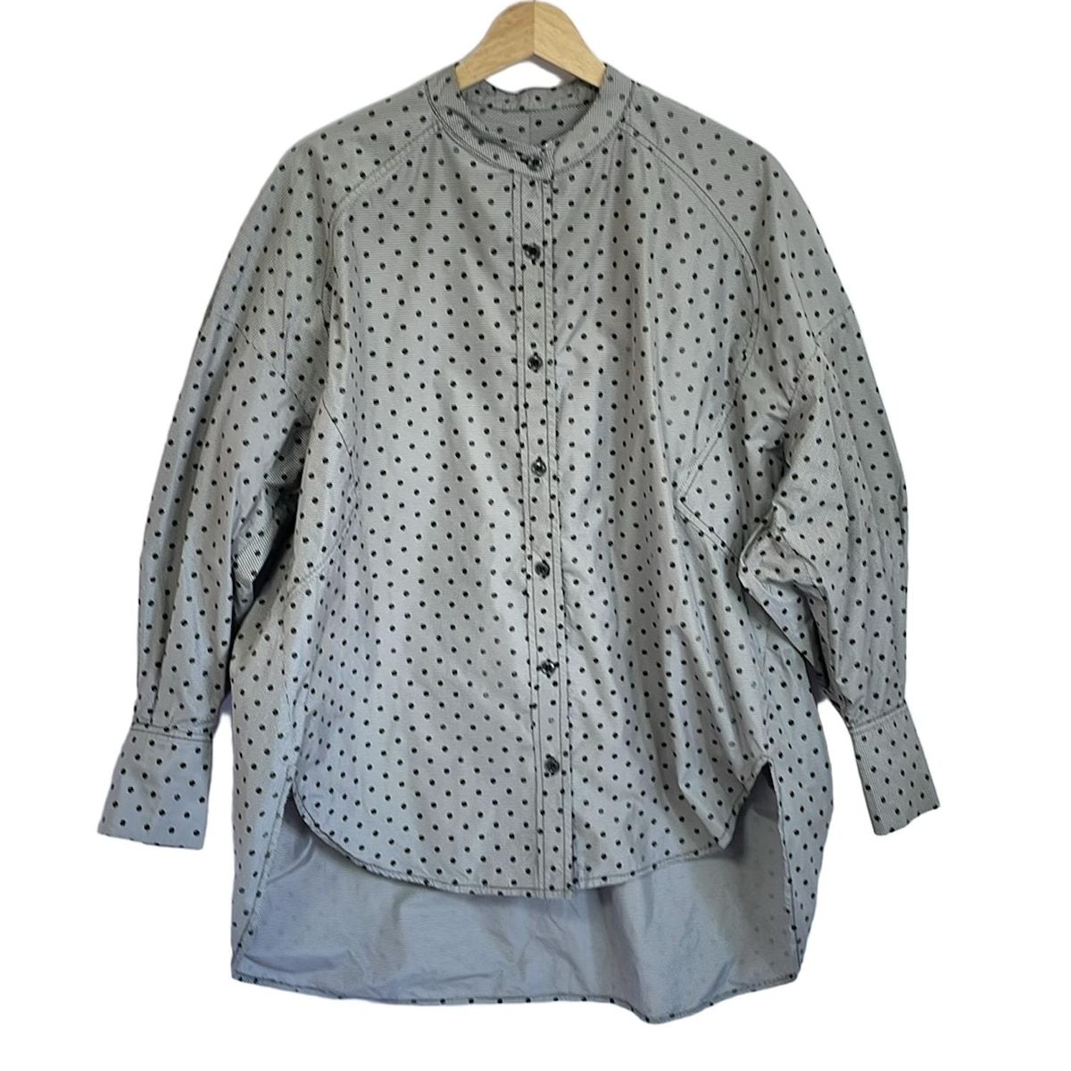 MACHATT(マチャット) ブルゾン サイズF レディース美品  - グレー×黒 長袖/ドット柄/秋/春 MACHATT(マチャット) ブルゾン サイズF レディース美品 - グレー