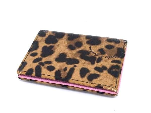 Happy shop✨ドルチェ&ガッバーナ カードケース 名刺 レオパード DOLCE & GABBANA】ヒョウ柄 カードケース (Dolce & Gabbana