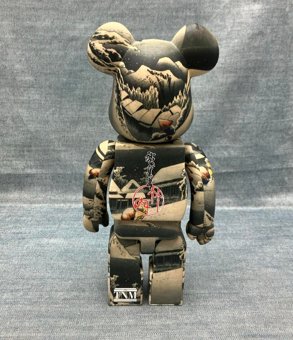 フィギュア BE@RBRICK 100% & 400% 東海道五拾三次 蒲原 歌川広重 メディコムトイ フィギュア BE@RBRICK 100% & 400% 東海道五拾三次 蒲原 歌川