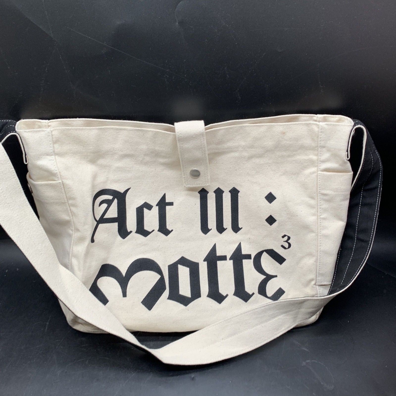 E367 G-DRAGON MOTTE Official Goods Cross Bag 大き目 ショルダーバッグ コットンバッグ メンズレディース トートバッグ クロスボティ