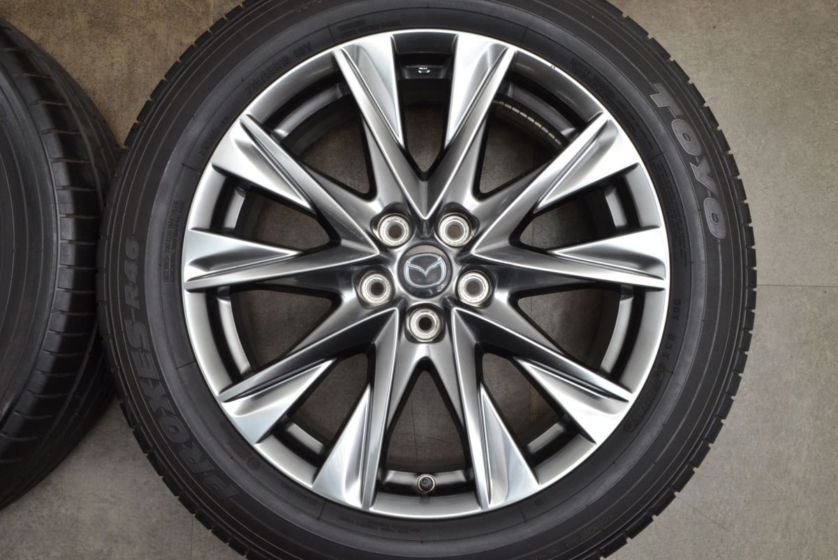 ②GJアテンザ純正高輝度ホイール 19インチ CX-5 CX-8 交換用に】マツダ CX-8 純正 19in 7J +45 PCD114.3 トーヨー