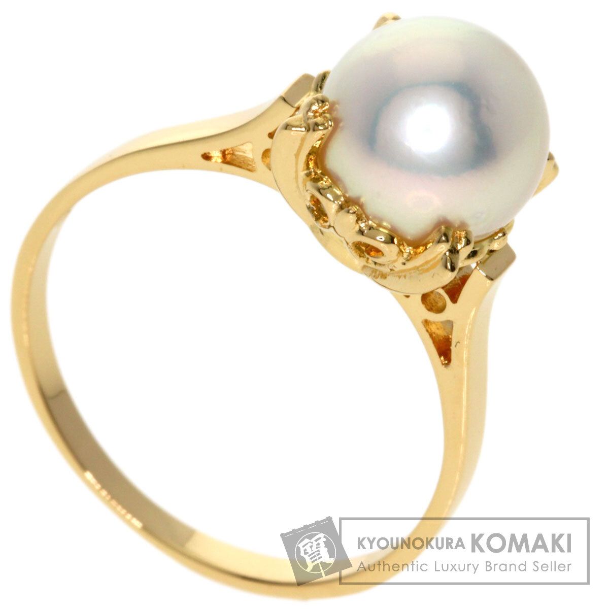 TASAKI タサキ パール 真珠 リング 指輪 K18YG レディース