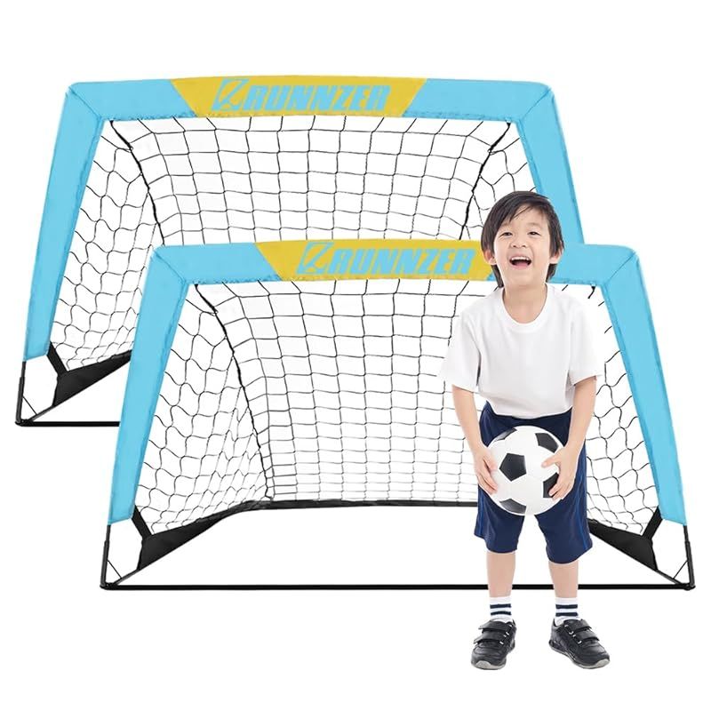 RUNNZER 折りたたみサッカーゴール 190cm 2個セット