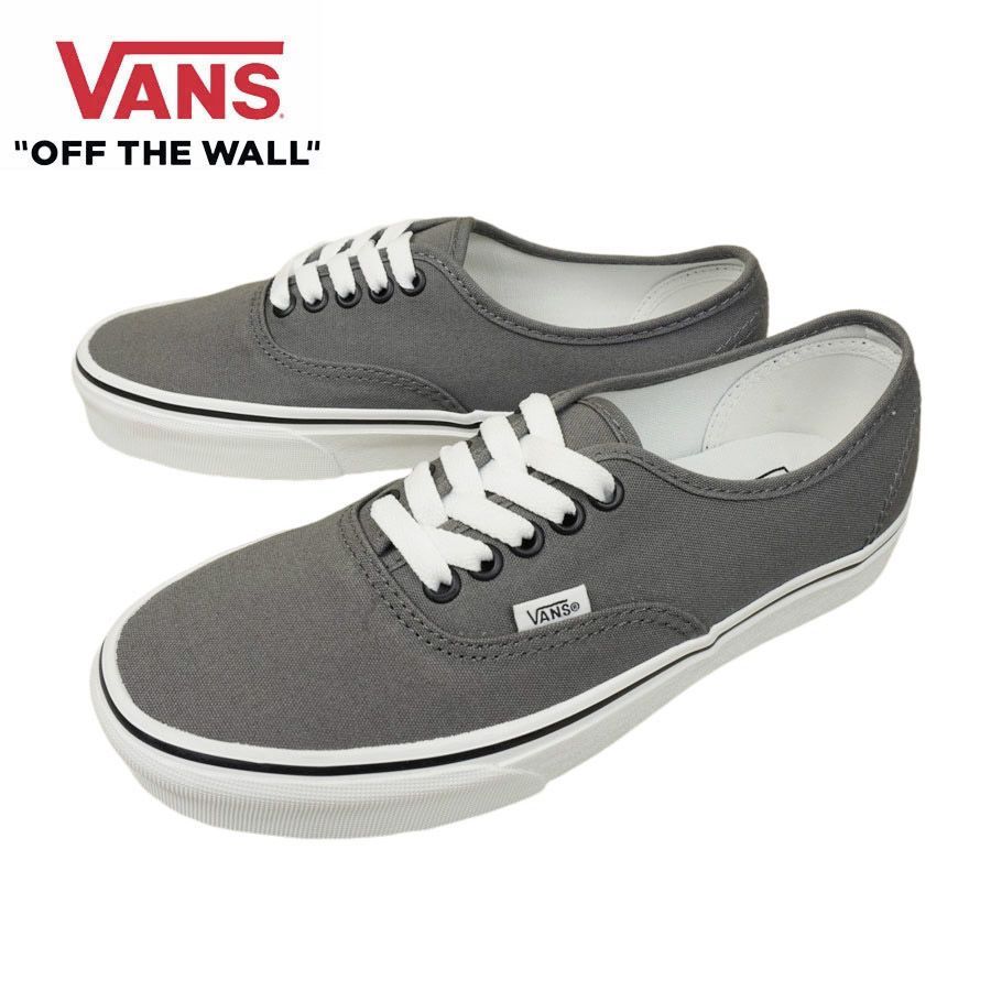 ヴァンズ バンズ VANS 箱なし AUTHENTIC オーセンティック PEWTER|BLACK ピューター|ブラック グレー 白 黒 キャンバス シンプル メンズ レディース スニーカー 靴 ローカット スケシュー