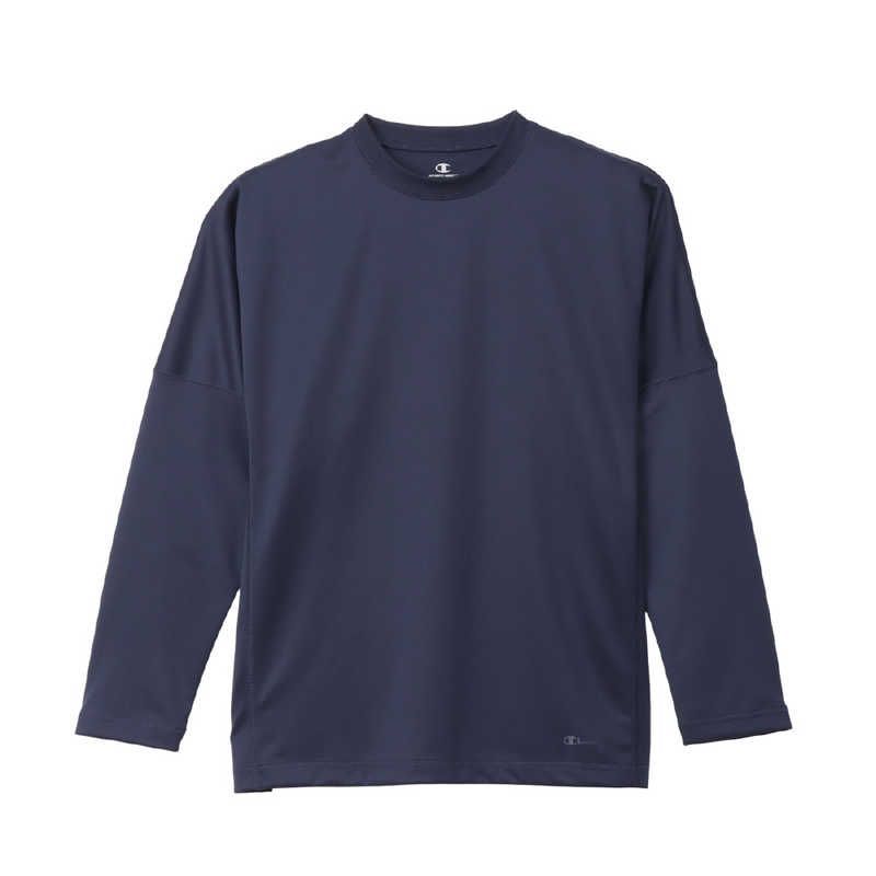 送料無料 ♥ 未開梱 チャンピオン リカバリーウェア ロングスリーブTシャツ Mサイズ ネイビー C3-CS490