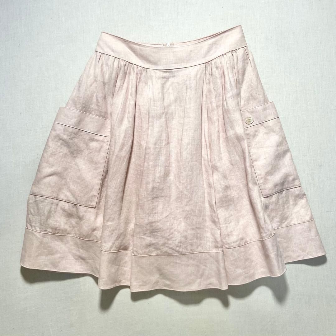麻100% daisy lin for foxey ギャザー スカート 38 - メルカリ