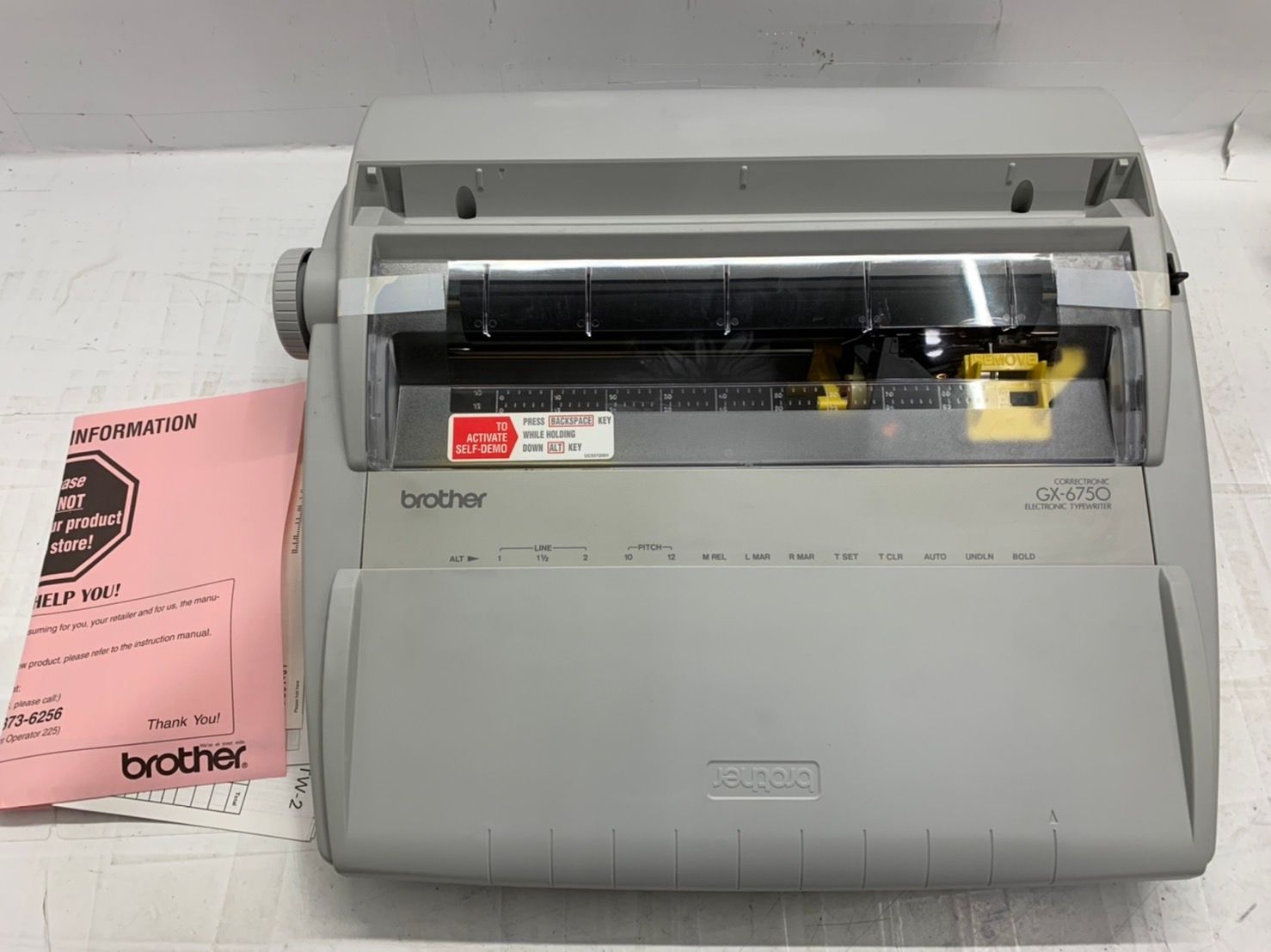 h64418 brother ブラザー GX-6750 タイプライター 家電 未使用品 
