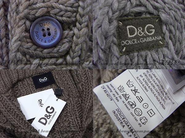 ☆DOLCE&GABBANA☆ドルガバ D&Gアルパカ混ウールニット☆カーキS