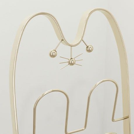 猫のスリッパラック かわいい Cat 動物 アニマル 金属製 折り畳み スリムタイプ スリッパスタンド 来客用 4足用 玄関 リビング MARWIL-DEMENAGEMENTS_CH