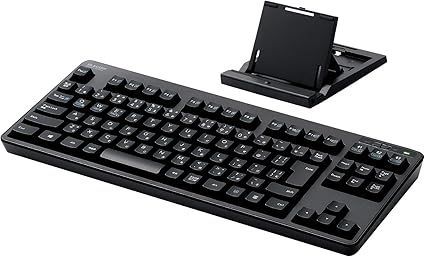 エレコム Bluetooth キーボード メンブレン式 スタンド付き マルチペアリング対応 iPad Surface ブラック TK-FBM111BK