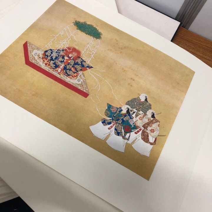 ■01)【同梱不可】能絵鑑 はり込図50枚/中村保雄/武田恒夫/フジアート出版/昭和48年発行/B □01)【同梱不可】能絵鑑 はり込図50枚/中村保雄/武田恒夫/フジ