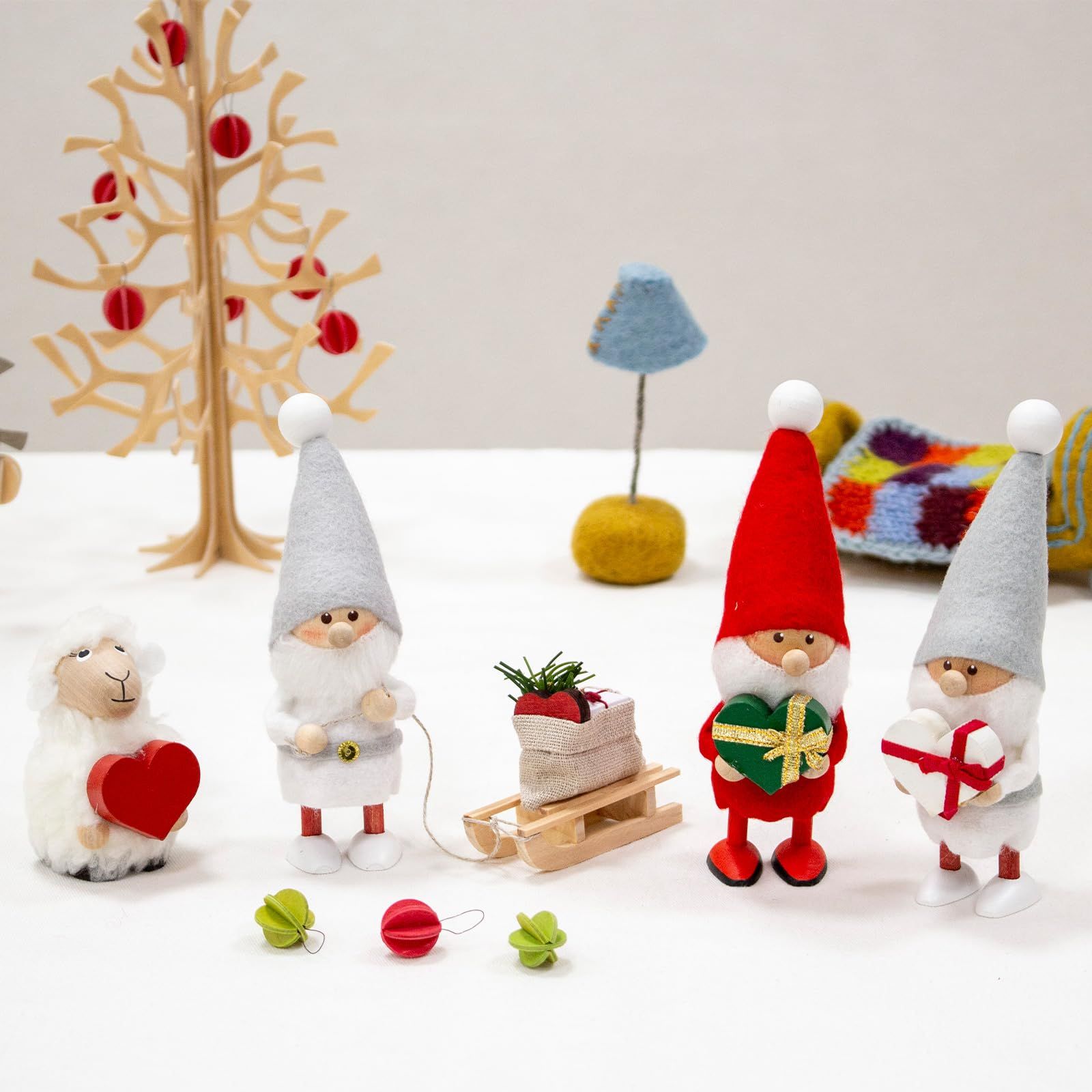 NORDIKA nisse ノルディカ ニッセ クリスマス 木製人形 ハートを届けるサンタ サイレントナイト 