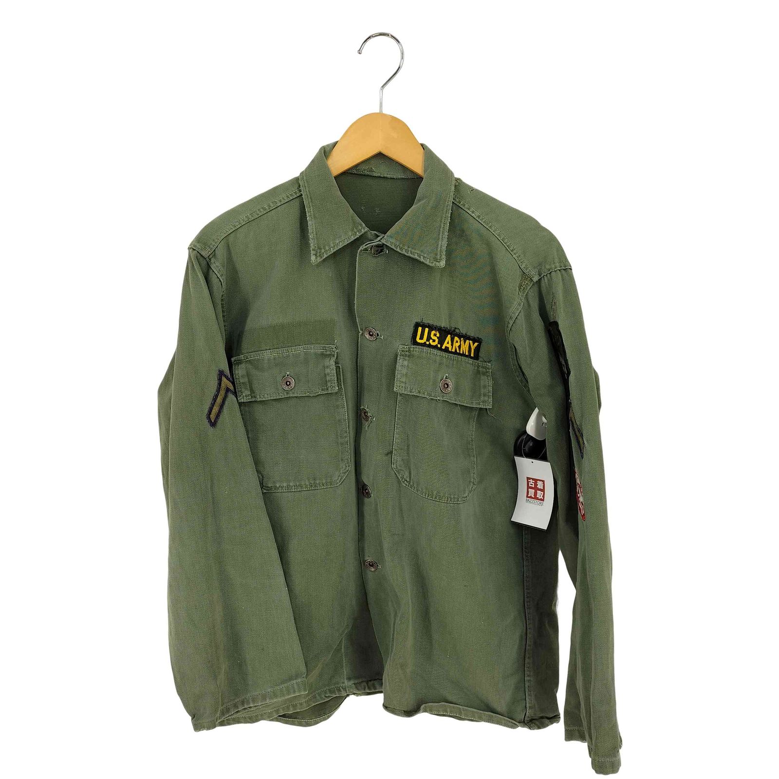 【50s US MILITARY月桂樹ボタン】￼ミリタリーユーティリティシャツ 50s US MILITARY ユーティリティシャツ 月桂樹ボタン ミリタリー