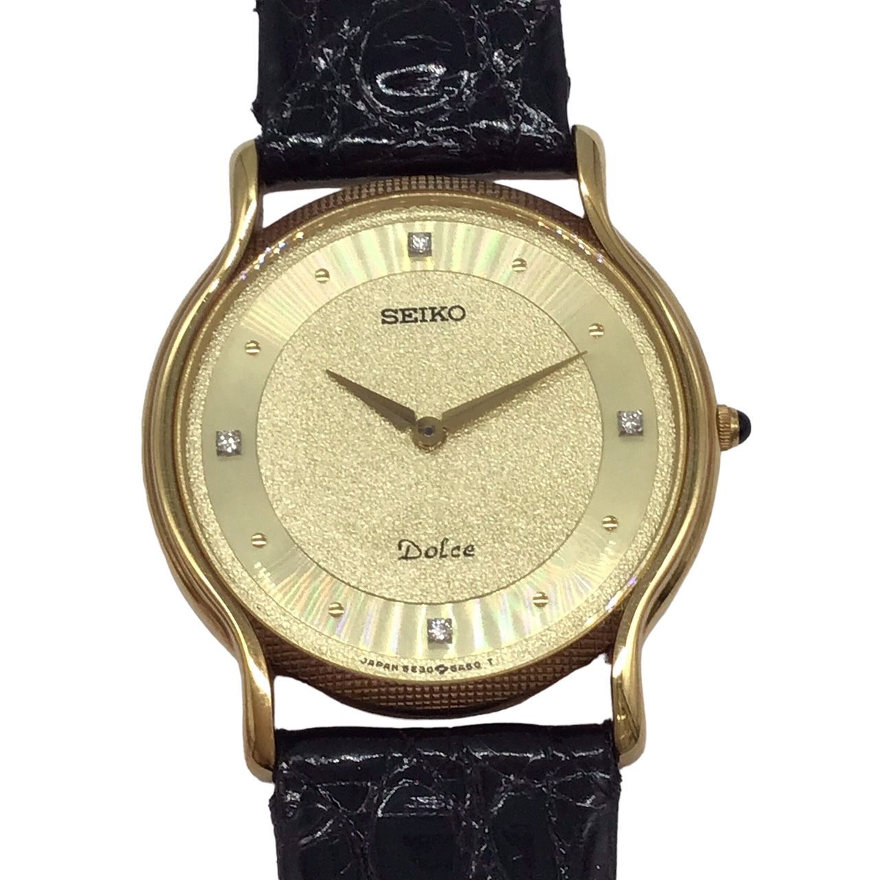 SEIKO セイコー DOLCE ドルチェ 18KT 750 クオーツ 電池
