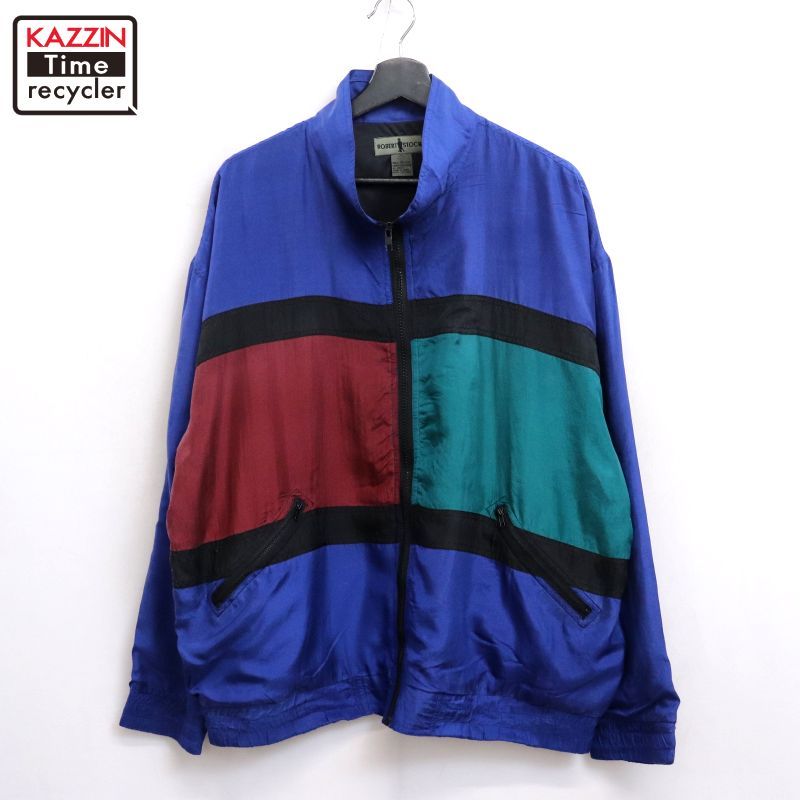 90s vintage ROBERT STOCK シルク ジャケット メンズ 表記L