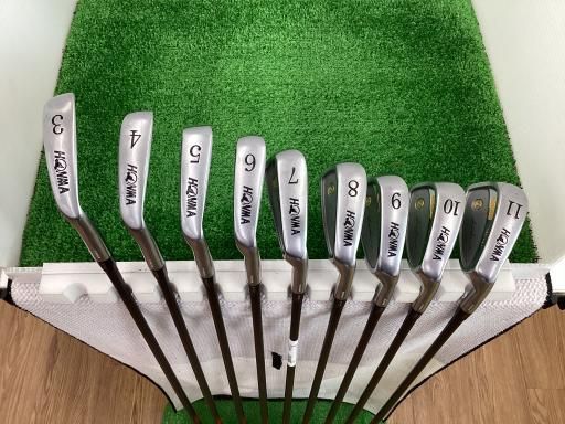 正規品，定番人気 【中古】 本間ゴルフ LB-708 NEW Hu0026F GNiメタル仕様 10S アイアンセット IR 2S NEW FEATHER WEIGHT TITANIUM (フレックスその他) メンズ 男性用 右利き 右用 Cランク ゴルフクラブ アイアンセット