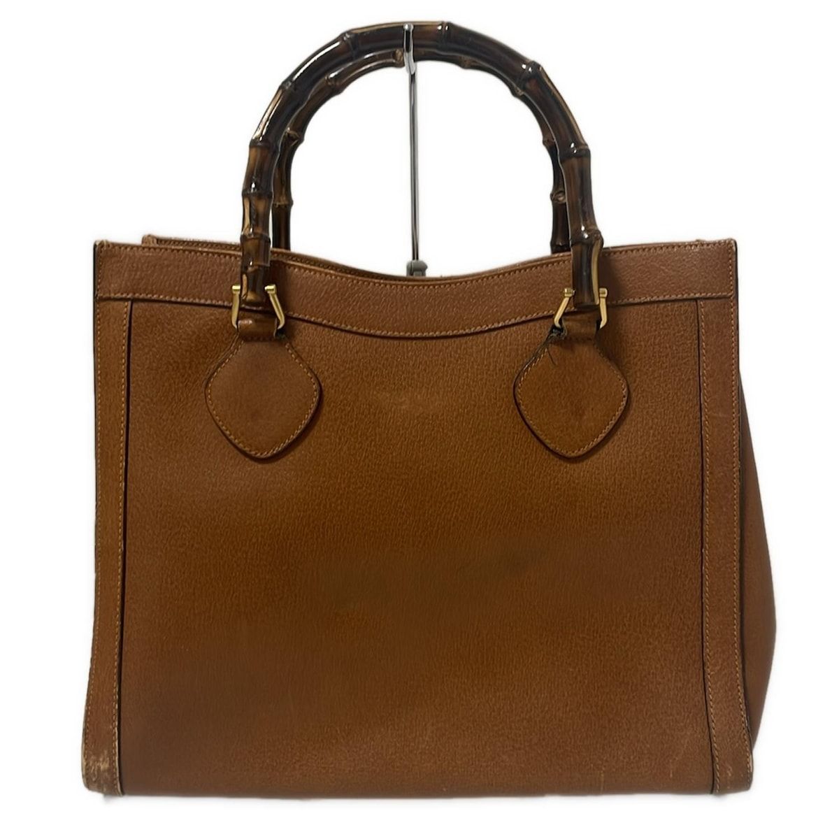GUCCI(グッチ) トートバッグ バンブー ブラウン レザー - メルカリ
