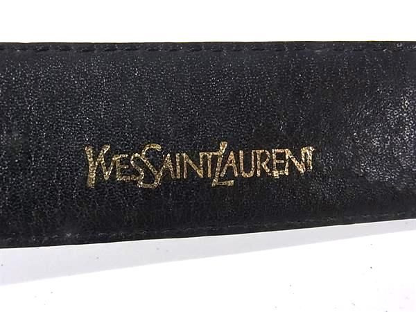 YVESSAINTLAURENT イヴサンローラン レザー ゴールド金具 ベルト