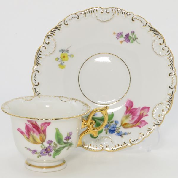 マイセン カップ＆ソーサー二つ花 デミタスC&S 6客セット Meissen