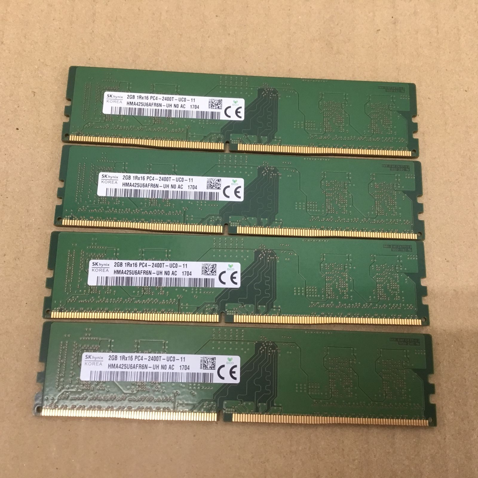 SK HYNIX デスクトップPC用メモリ 8GB(2GB×4枚) 1Rx16 PC4-2400T-UC0