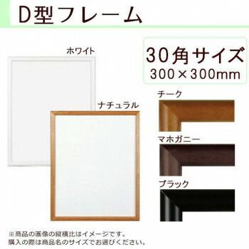 A.P.J. 木製フレーム D型フレーム 30角サイズ(300×300mm)　ホワイト・0021700917