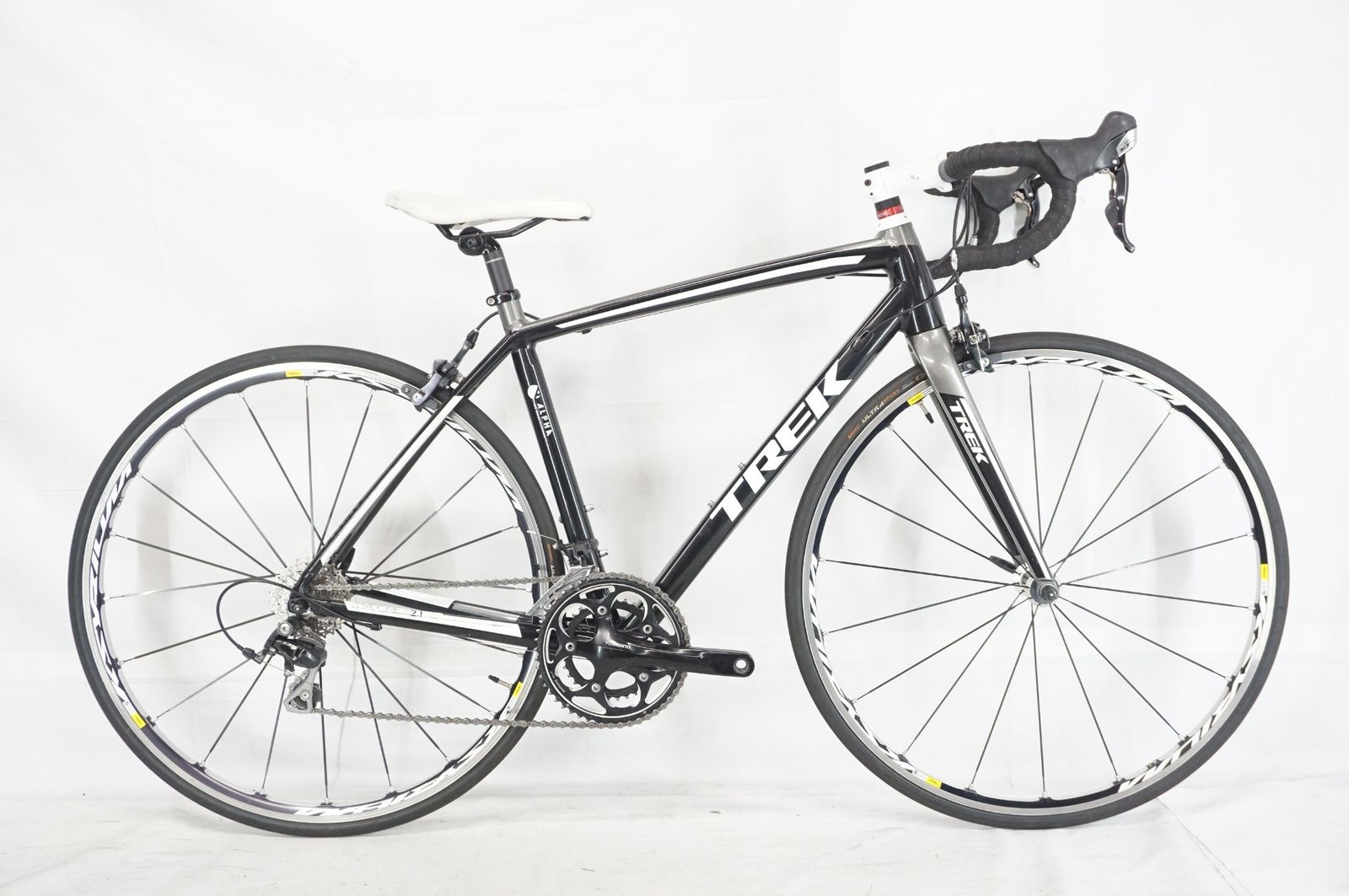 【1円～入札　特価品】～現状販売～ トレック TREK 2.1 2009年モデル アルミ ロードバイク 52サイズ ブラック レッド【配送限定商品】 ▽▽トレック TREK アルファ ALPHA 2.1 2009年モデル アルミ ロード