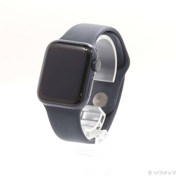 〔 品〕 Apple Watch SE 第2世代 GPS 40mm ミッドナイトアルミニウムケース ミッドナイトスポーツバンド 258