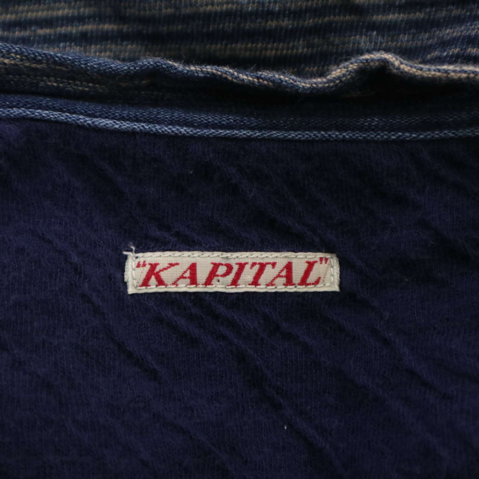 KAPITAL キャピタル 春夏 インディゴ染め☆ ボロ パッチワーク 半袖 T 