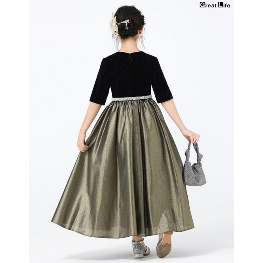 メゾピアノ 半袖ワンピース 140cm ハンドメイド メゾピアノ半袖