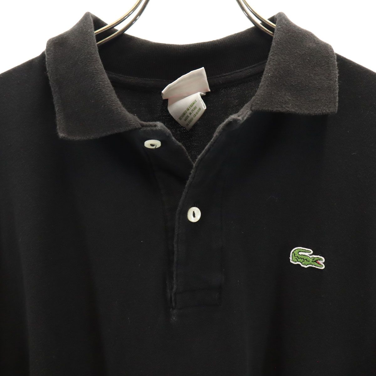 【新品・未使用】LACOSTE ラコステ 半袖ポロシャツ ブラック M LACOSTE（ラコステ） 半袖ポロシャツ ブラック | セレクト