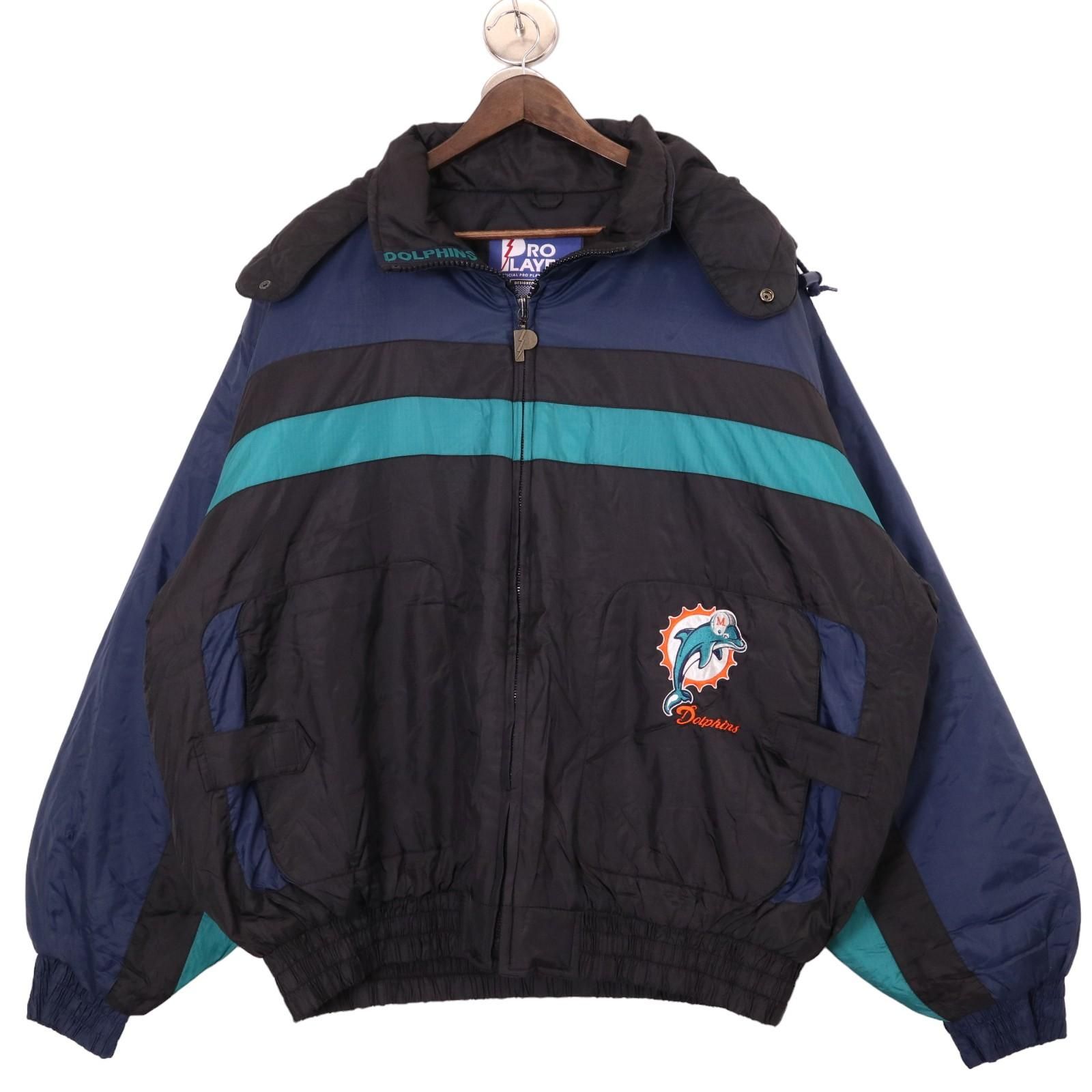 ⭐激レア⭐ マイアミ ドルフィンズ　プロプレイヤー　中綿ジャケット 00年代 PRO PLAYER プロプレイヤー NFL マイアミ・ドルフィンズ 中綿