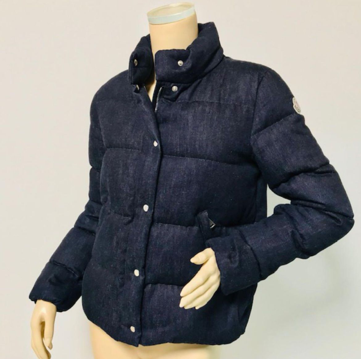 みち　モンクレール BRETHIL ダウンジャケット デニム レディース 美品✨モンクレール BRETHIL ダウンジャケット デニム レディース S