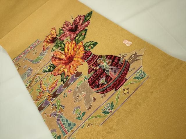 平和屋本店□極上 名門・上野家 上野街子 清染居 九寸開き名古屋帯  