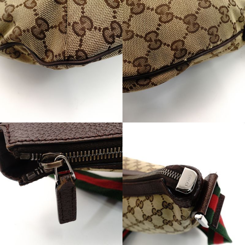 グッチ GUCCI GGキャンバス ショルダーバッグ ベージュ クロスボディ レザー 7-4-507 WWW_SMP1DAWEKUDUS_SCH_ID