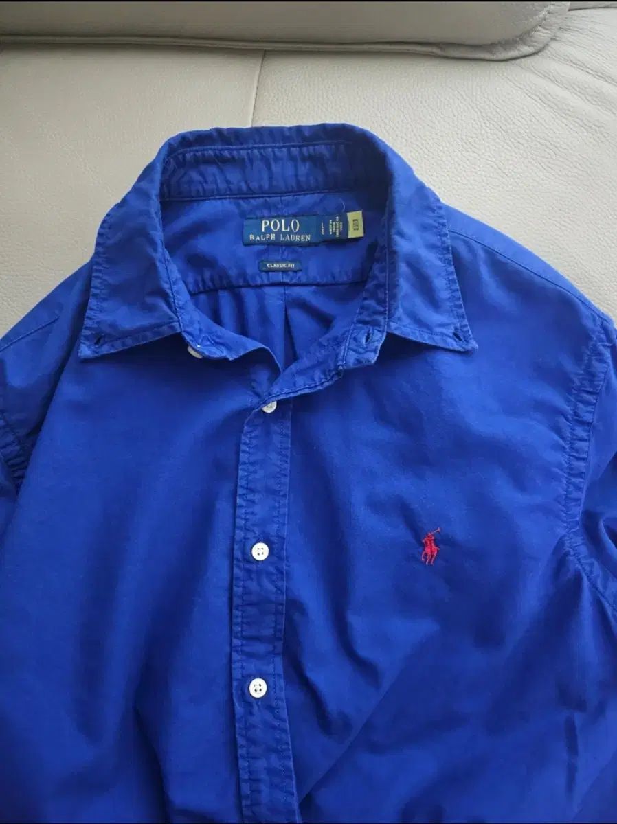 ポロ Ralph Lauren ラルフローレン オックスフォード シャツ クラシックフィット L