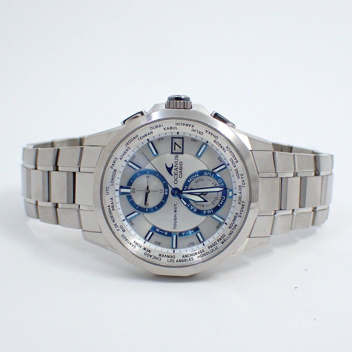 カシオOCW-S2000PW-7AJFオシアナスマンタ チタン白蝶貝ソーラー電波 CASIO】カシオ『OCEANUS オシアナス マンタシリーズ』OCW-S2000PW-7AJF