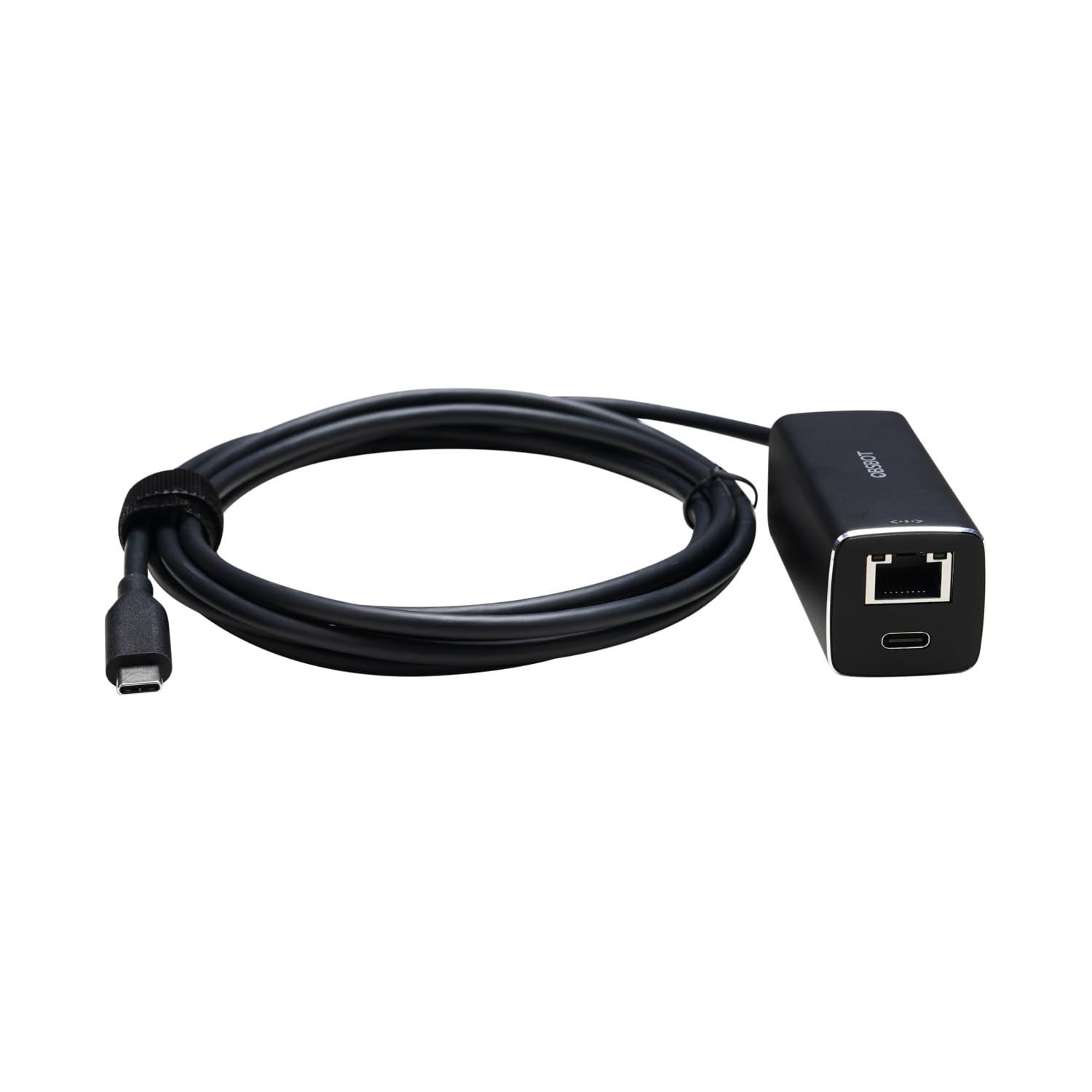 OBSBOT USB-C to LAN 有線LANアダプター PoE 10|100Mbps通信 最大出力13W Tail Airと互換性あり Type C端子 2M