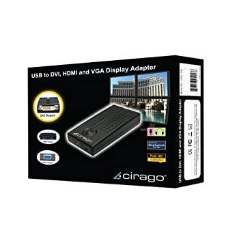 Cirago uda1100?USB to DVI、HDMI、VGAディスプレイアダプタ