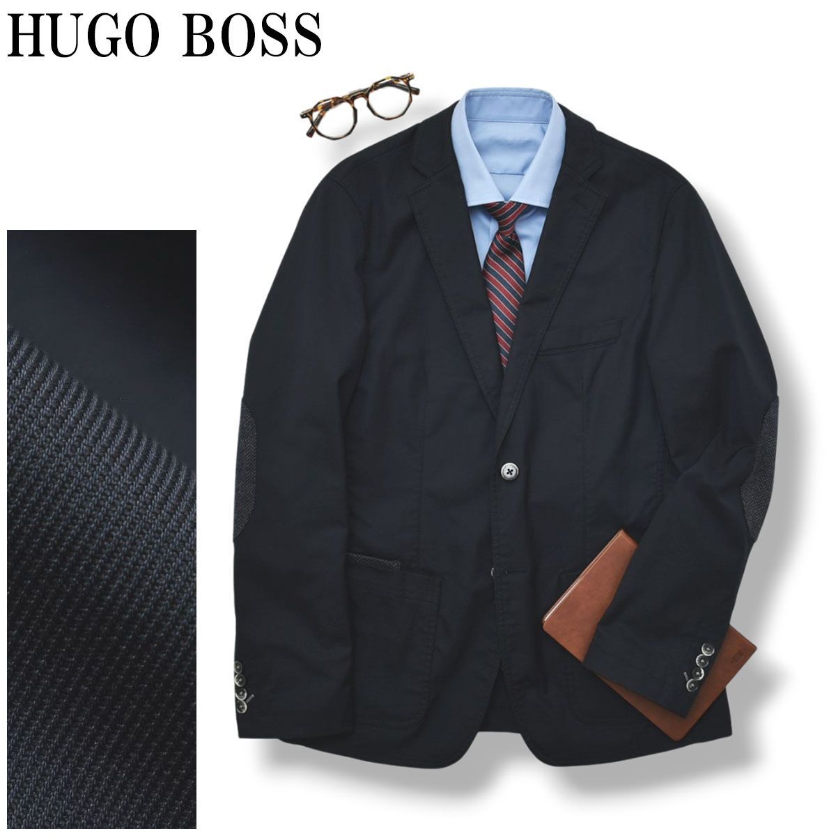 ヒューゴボス HUGOBOSS テーラードジャケット ネイビー ブレザー