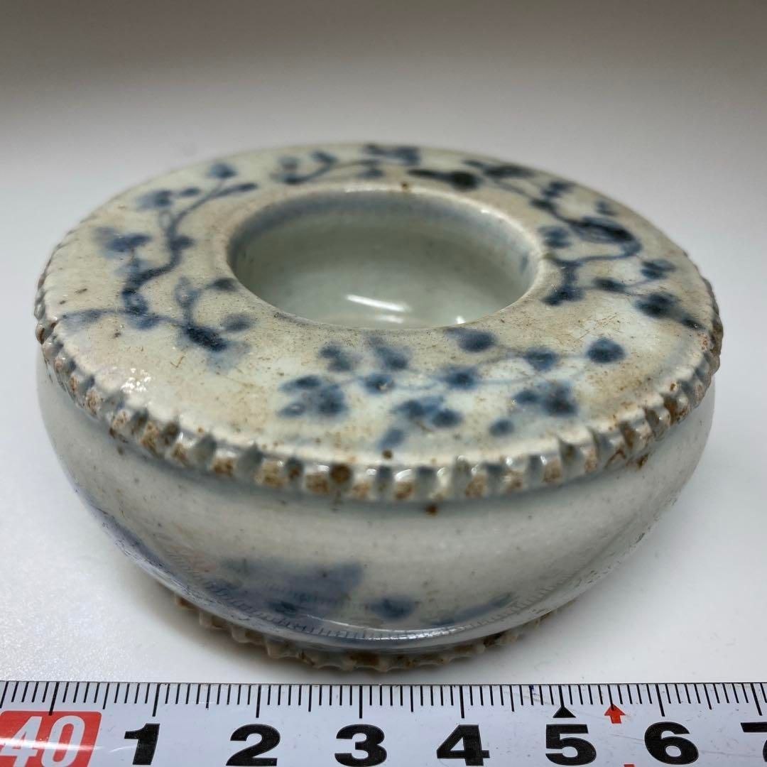 李朝　染付　水孟　直径7.4㎝　高さ3.2㎝　タルカ　東な6-1228☆2F 李朝 染付 水孟 直径7.4㎝ 高さ3.2㎝ タルカ 東な6-1228☆2F - メルカリ