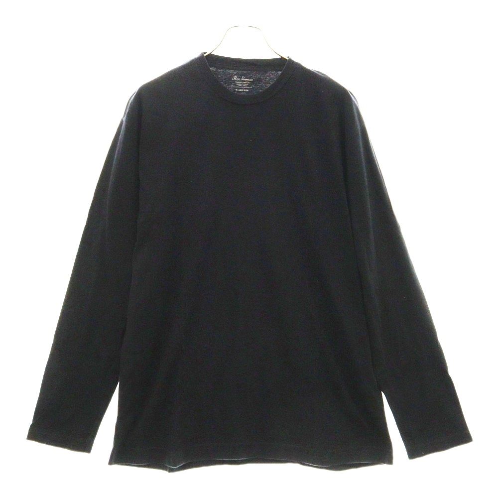 RON HERMAN (ロンハーマン) Basic Wide Long Sleeve Tee クルーネック長袖Tシャツ ロンT ブラック 3220900493