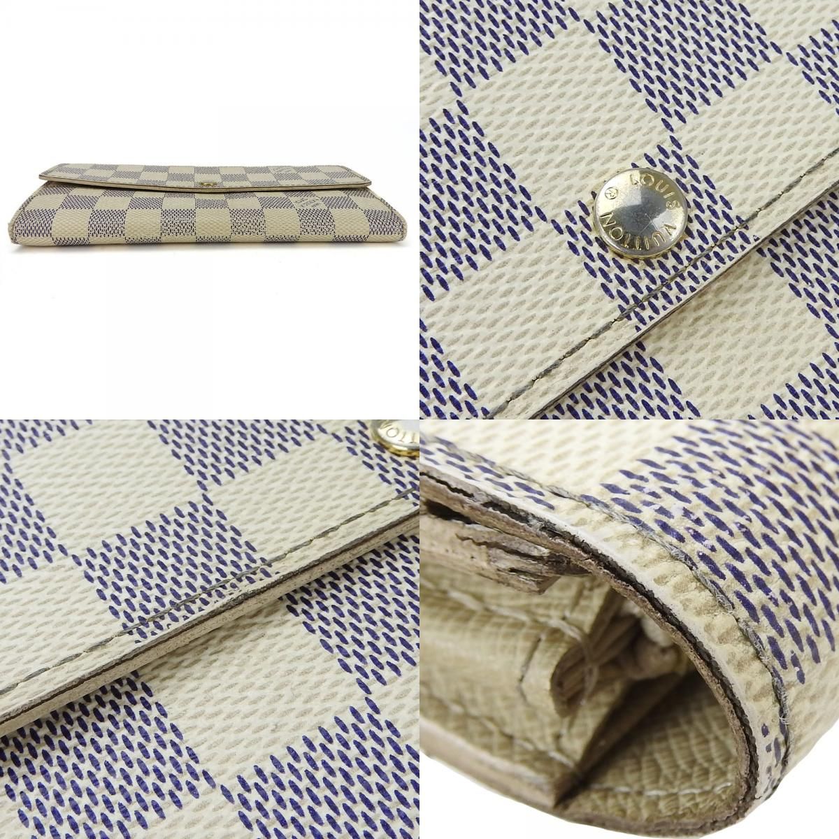 ルイ・ヴィトン 長財布 ポルトフォイユ サラ N61735 ダミエアズール